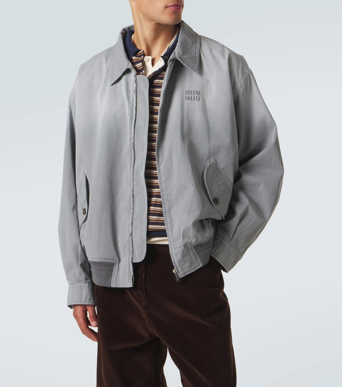 Miu Miu - Cotton gabardine blouson jacket