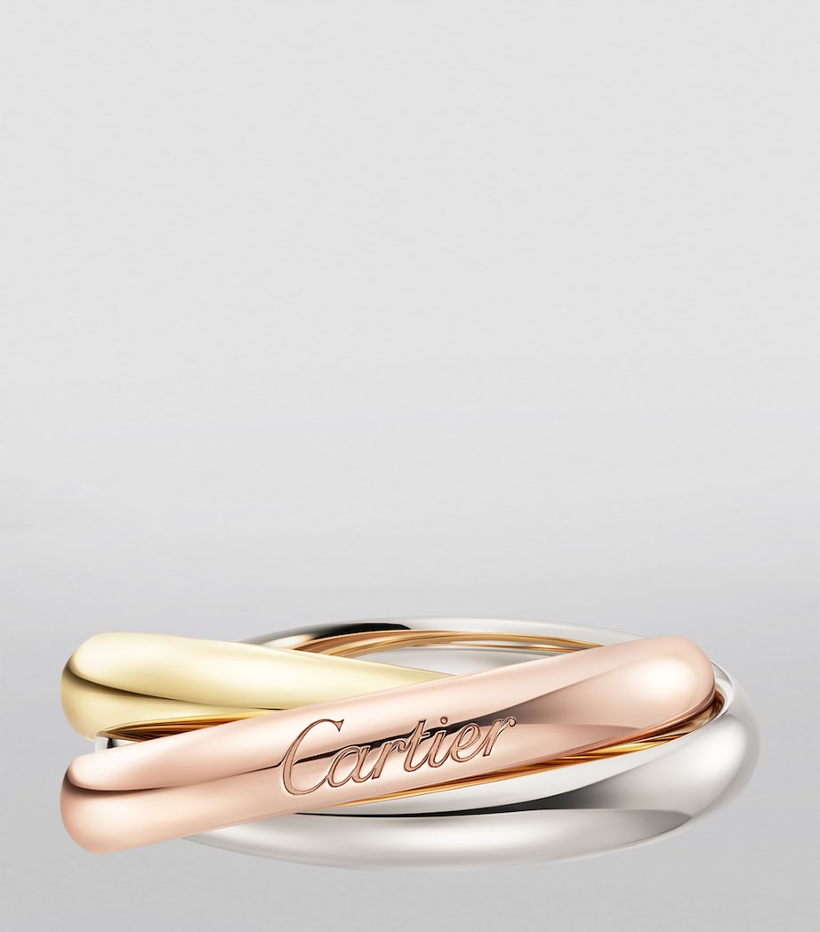 Medium White, Yellow and Rose Gold Trinity Ring