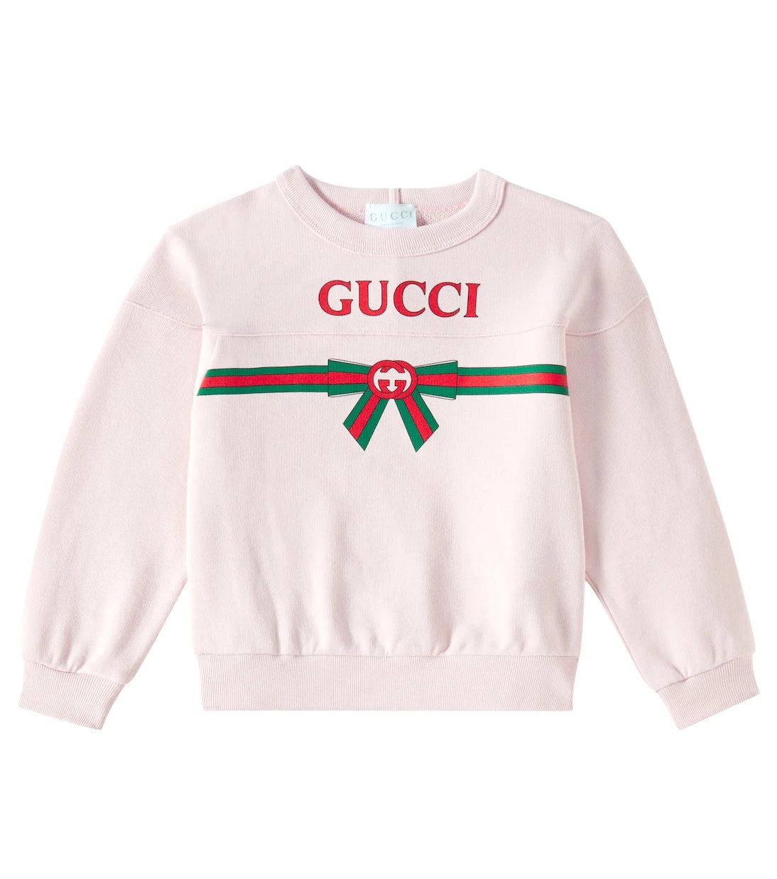 Gucci Kids - سويت شيرت قطني بطبعة الشعار