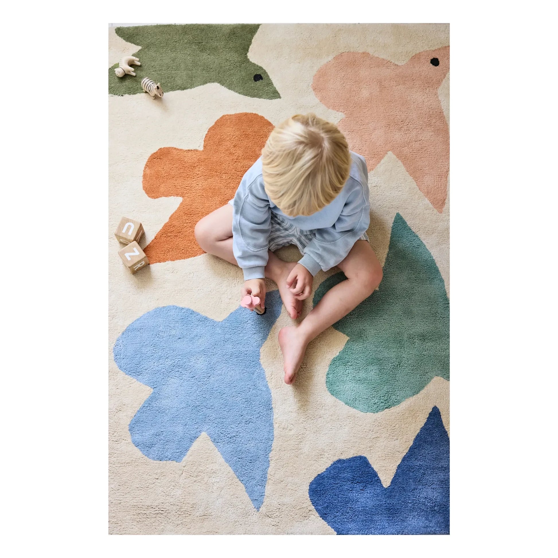 Bleuu-studio - Birds carpet | Blue