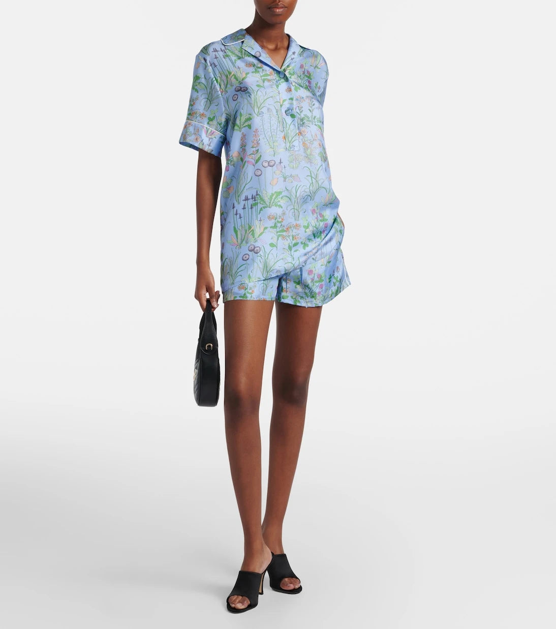 Gucci - Floral silk satin shorts