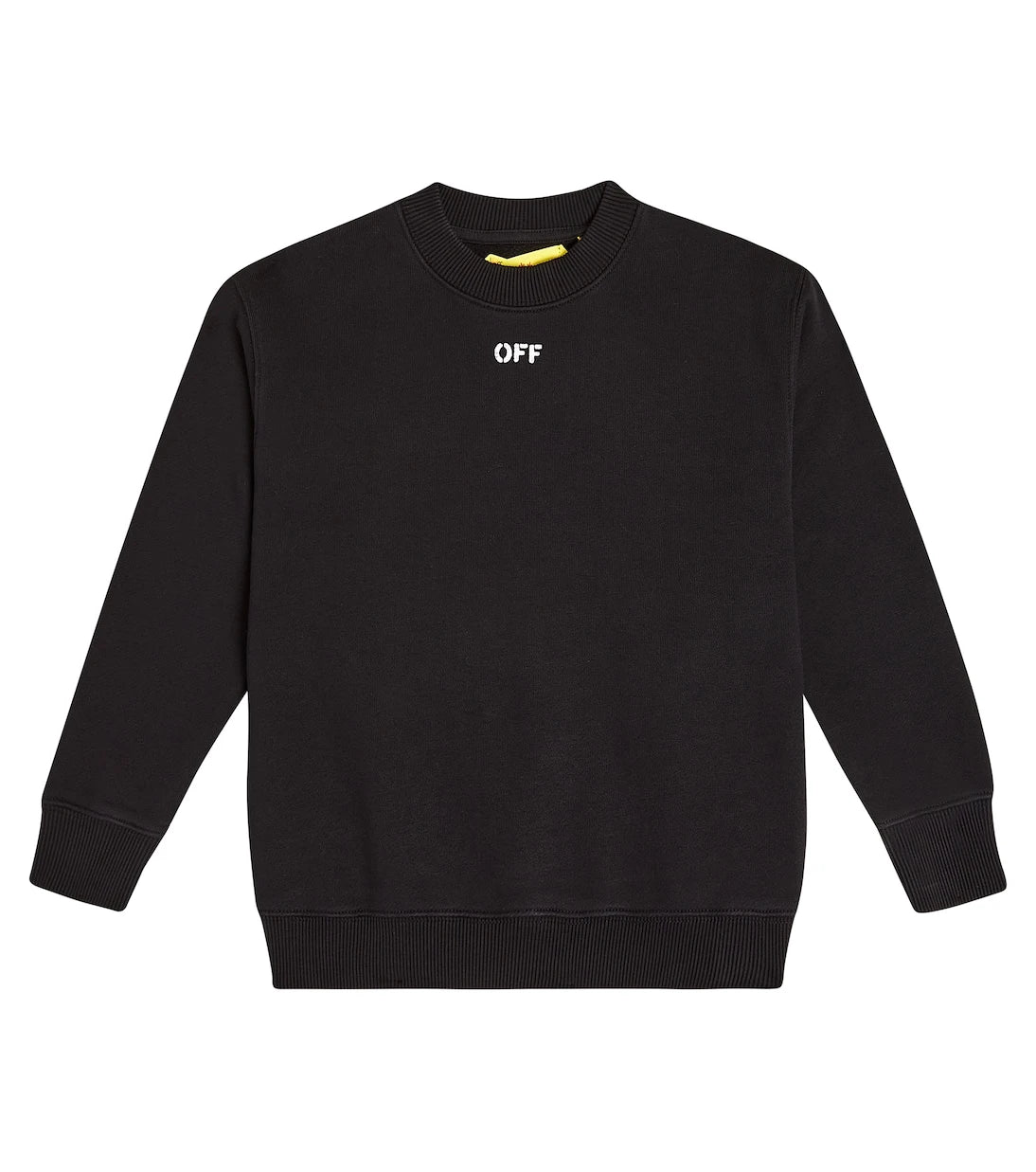 Off-White Kids - سويت شيرت Off Stamp من القطن الجيرسيه