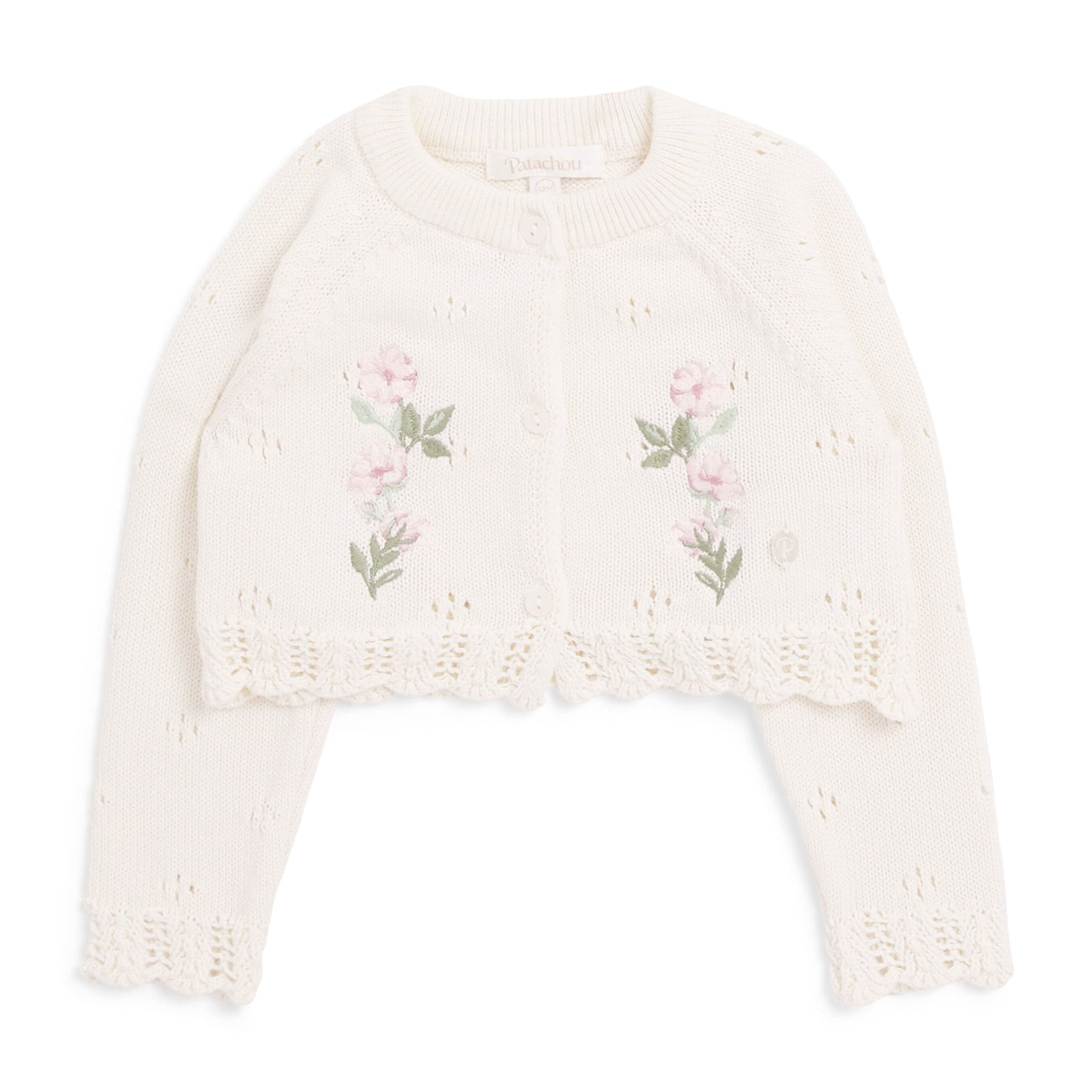 Cotton Embroidered Cardigan (6 Months-4 Years)