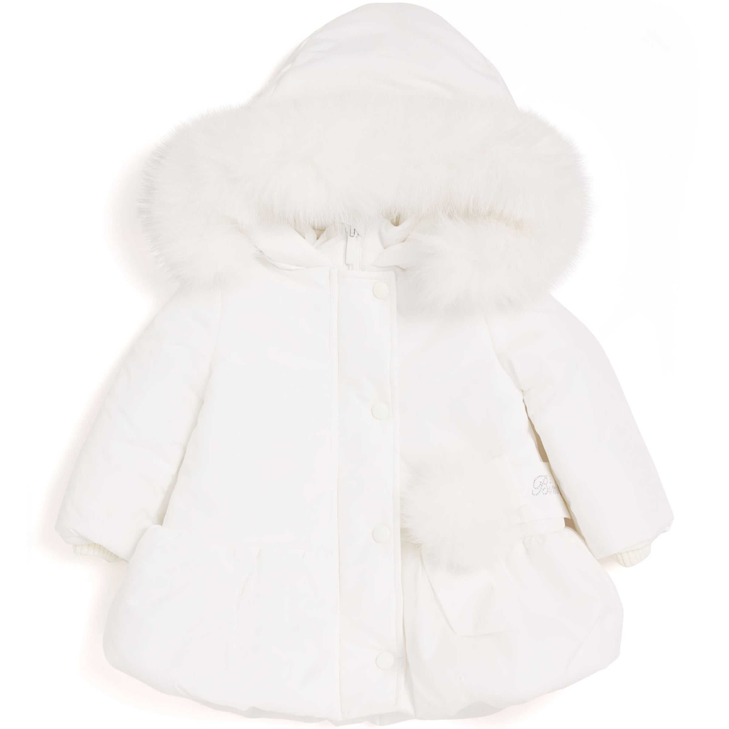 Fox Fur-Trim Puffer Jacket (3-36 Months)