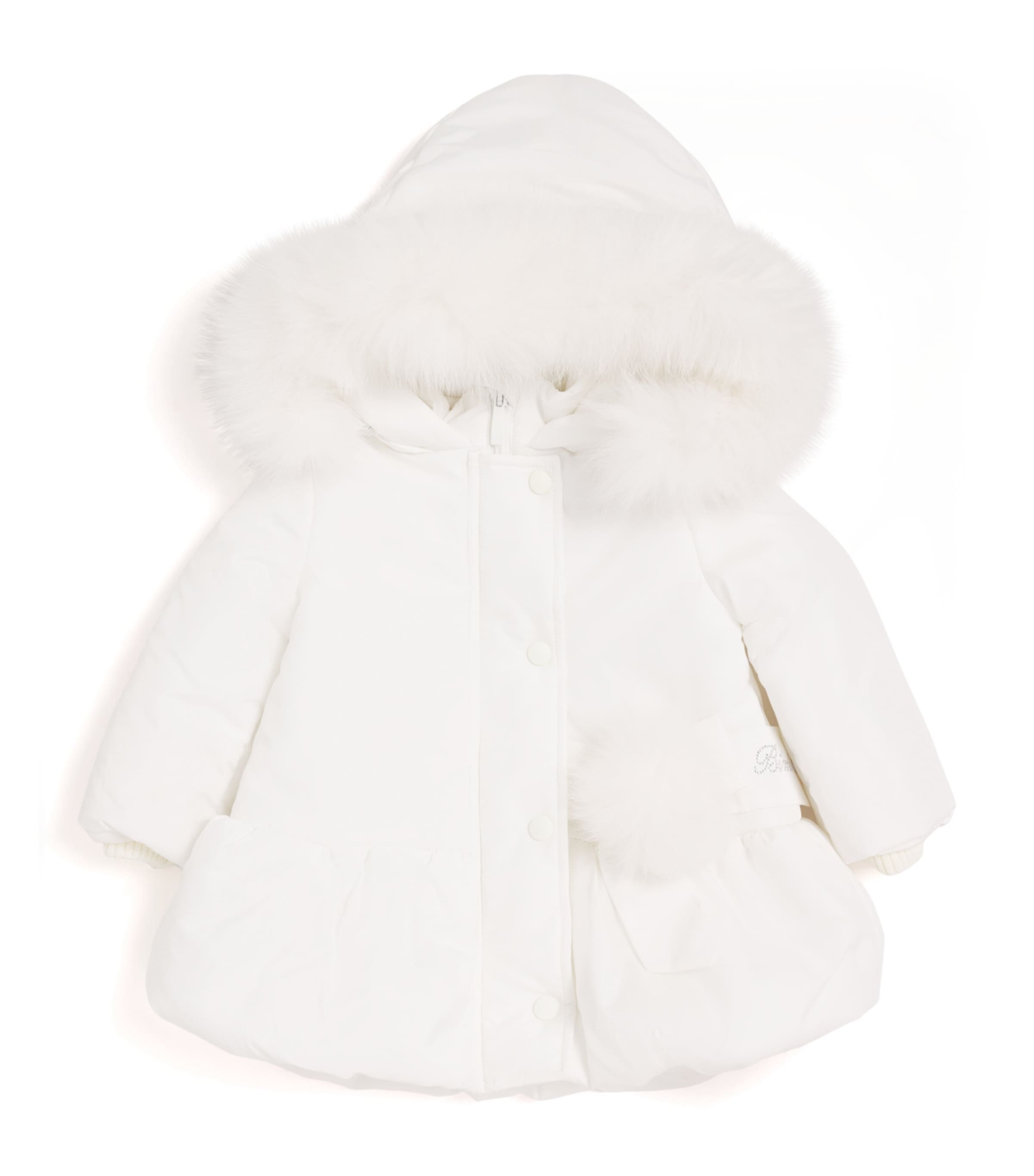 Fox Fur-Trim Puffer Jacket (3-36 Months)