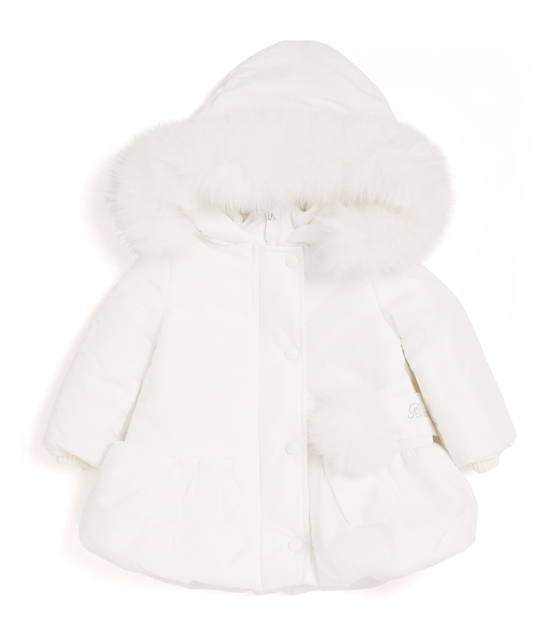 Fox Fur-Trim Puffer Jacket (3-36 Months)