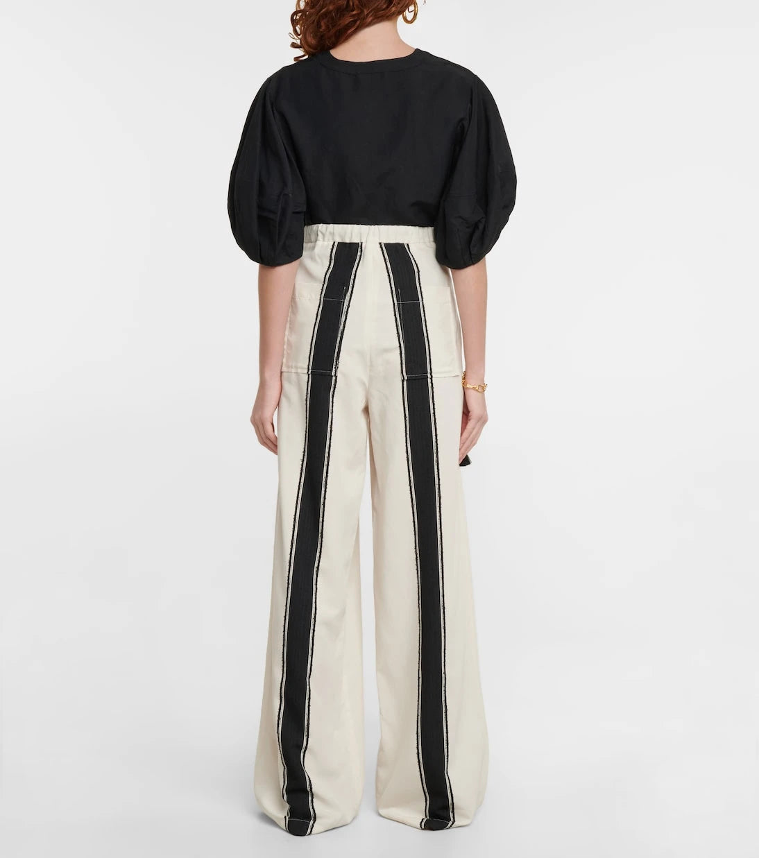 Altuzarra - Eleos striped crêpe wide-leg pants