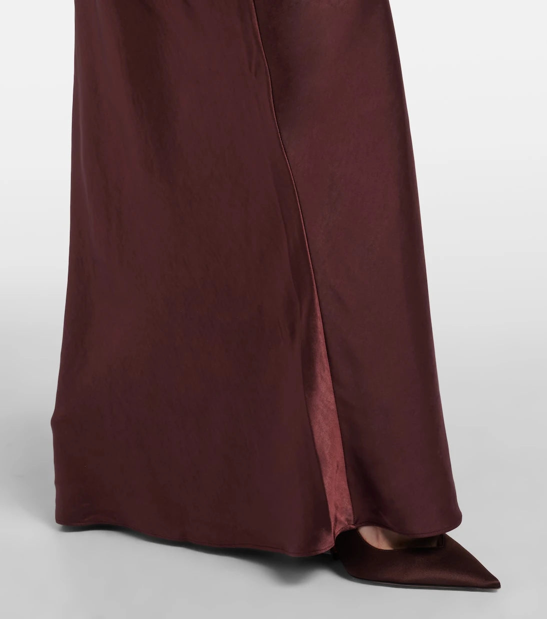 Self-Portrait - Embellished satin gown