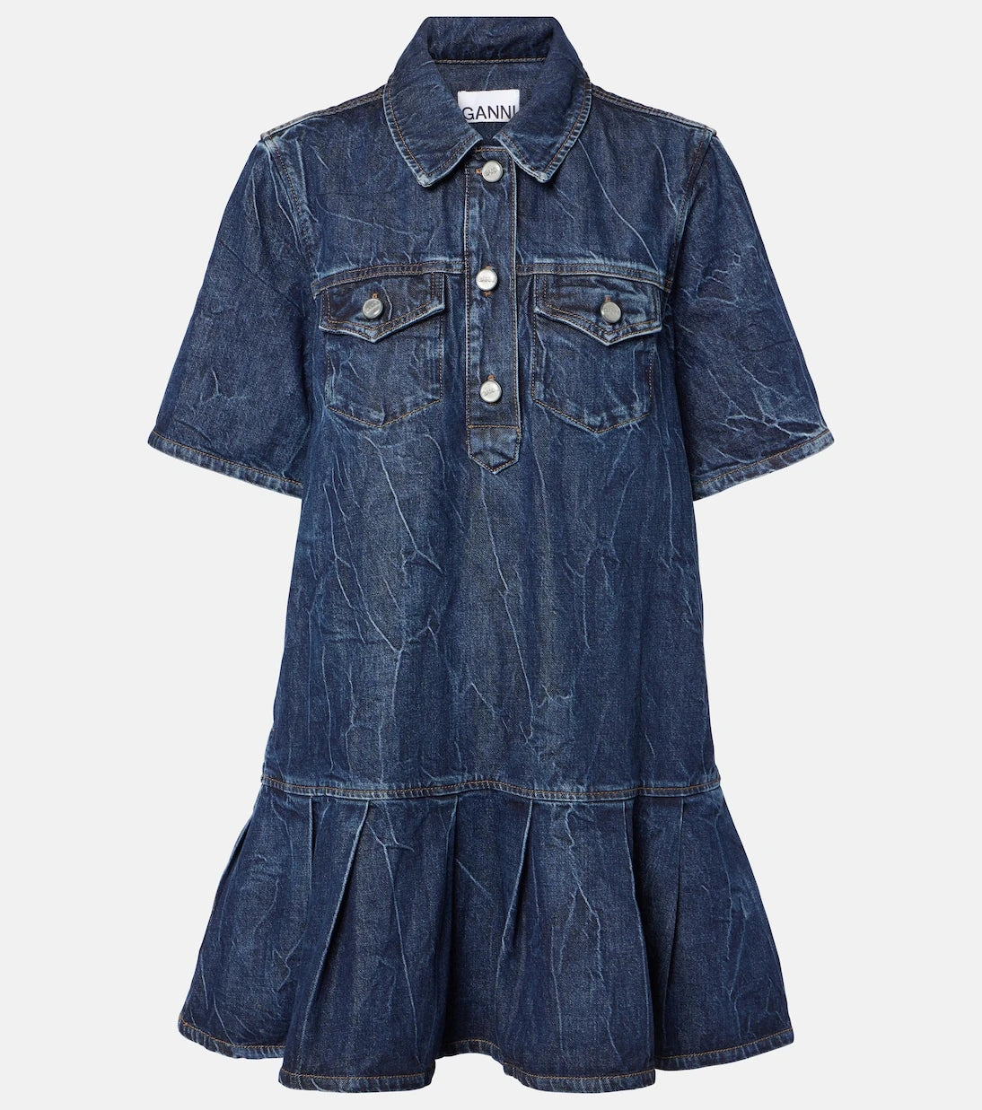 Ganni - Denim minidress