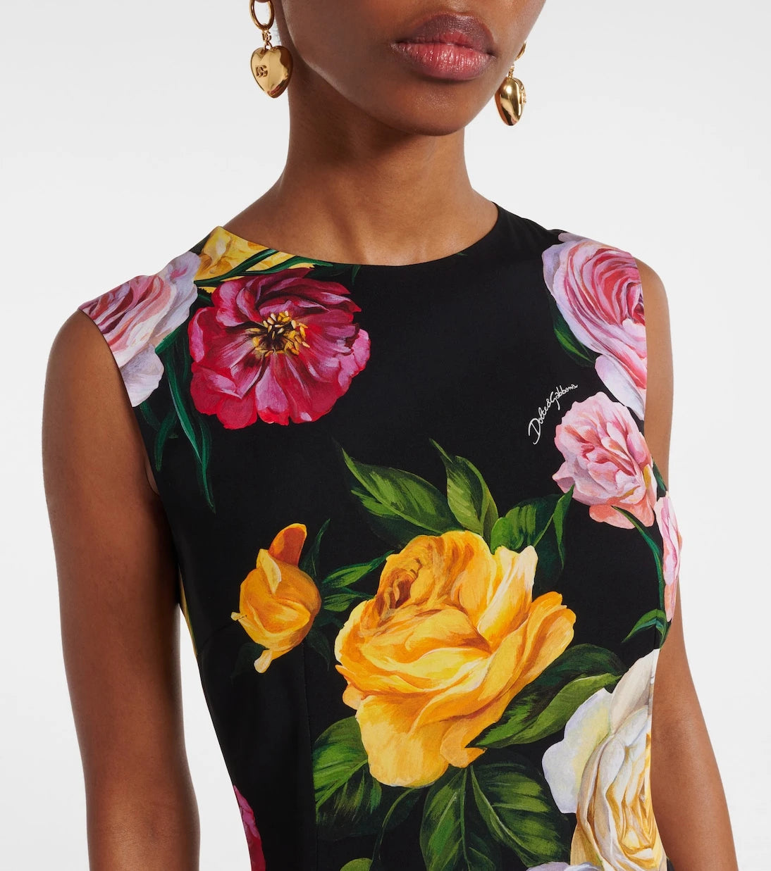 Dolce&Gabbana - Floral silk-blend midi dress