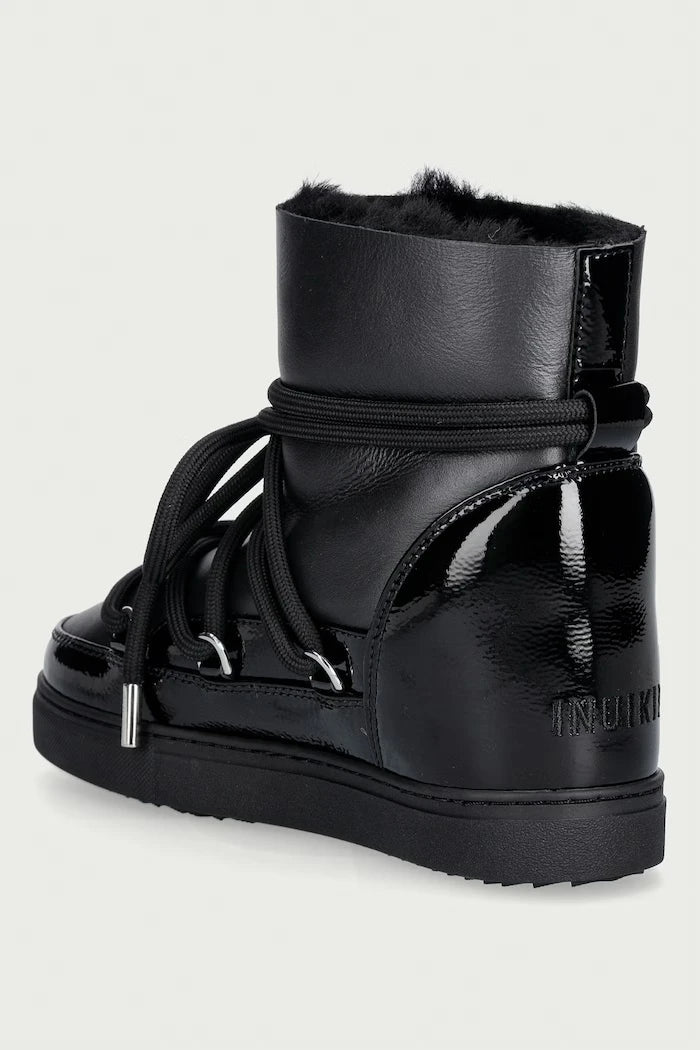 Inuikii Gloss Wedge kadın deri kar botu