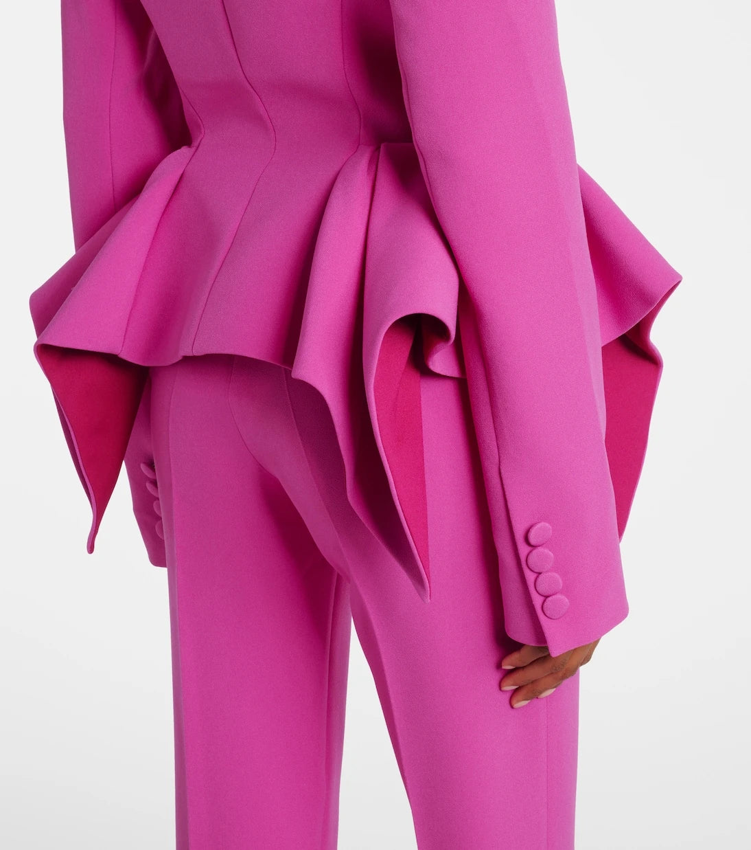 Safiyaa - Double-breasted peplum blazer