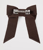 Roger Vivier Brown Embellished Bow Hair Clip