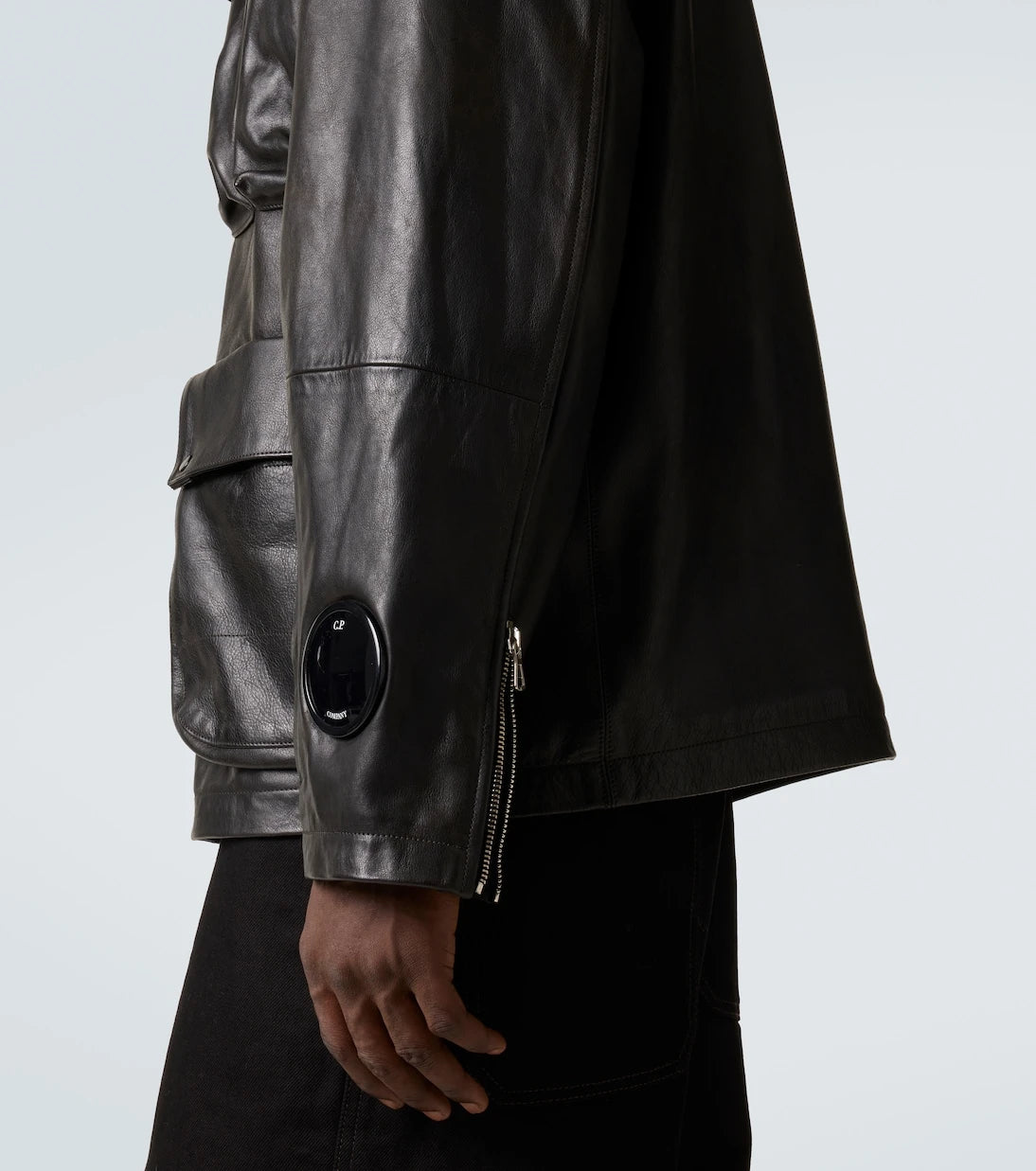 C.P. Company - Lens leather jacket
