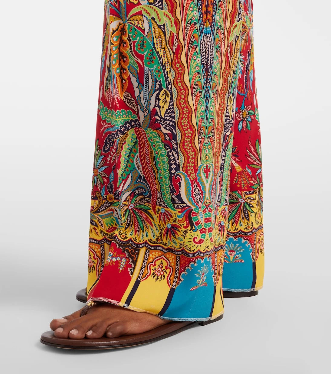 Etro - Printed silk palazzo pants