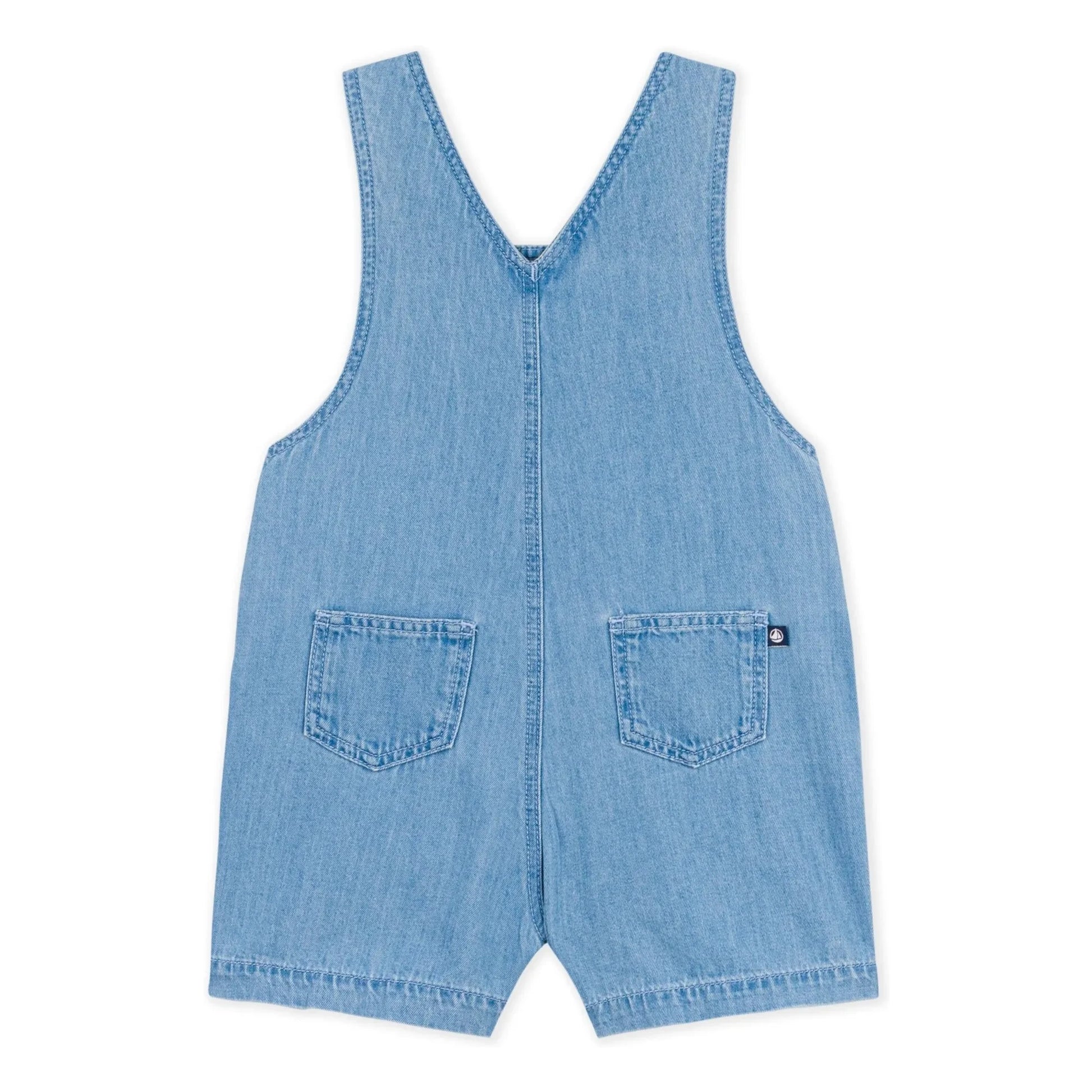 Petit Bateau - Denim Organic Cotton Dungarees | Light Blue