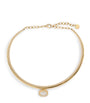 SHAY Yellow Gold and Diamond Floating Bezel Necklace