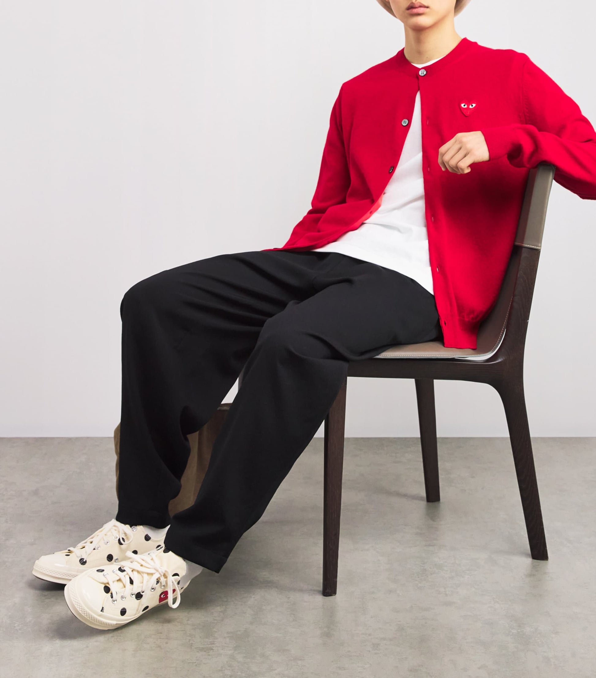 Comme Des Garçons Play x Converse Polka Dot Heart Chuck Taylor All Star '70 Low-Top Sneakers