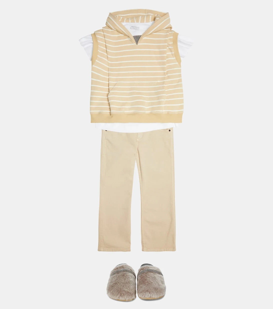 Brunello Cucinelli Kids - Embellished cotton vest