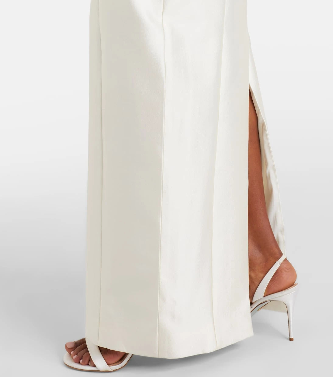 Danielle Frankel - Bridal Lette wool and silk bustier gown