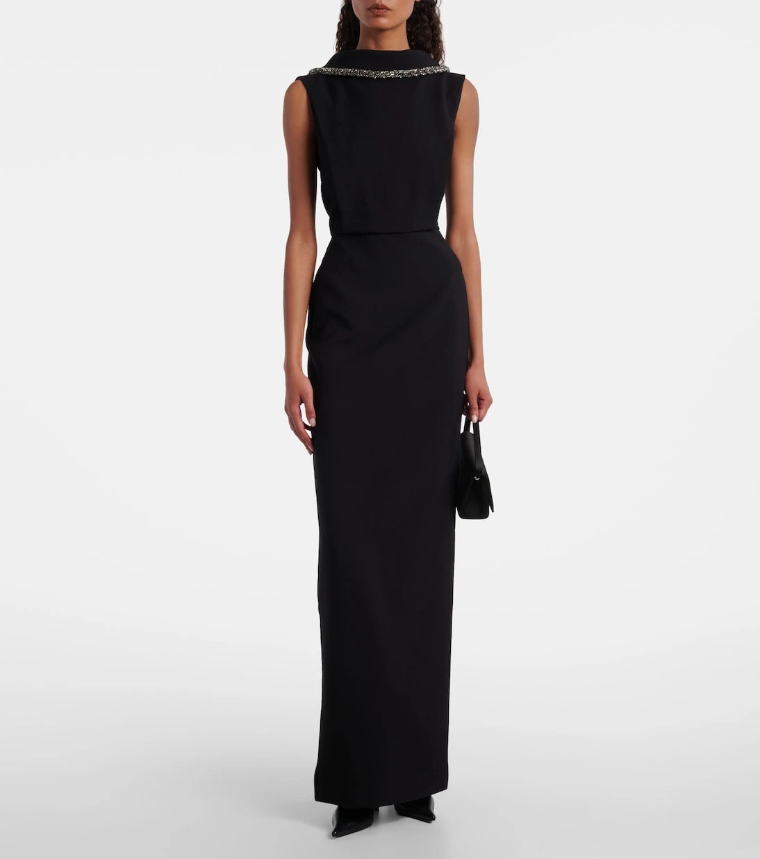 Roland Mouret - Embellished crêpe gown