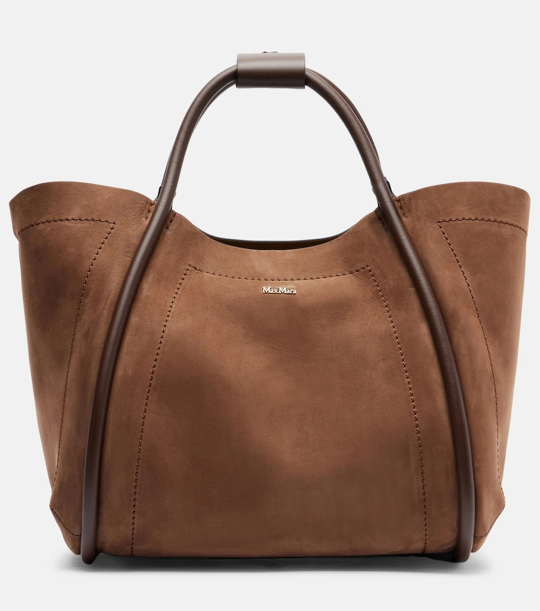 Max Mara - Marine Small suede tote bag