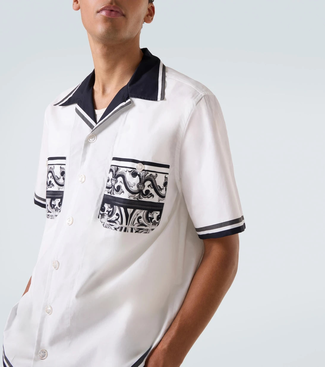 Dolce&Gabbana - Majolica printed cotton shirt