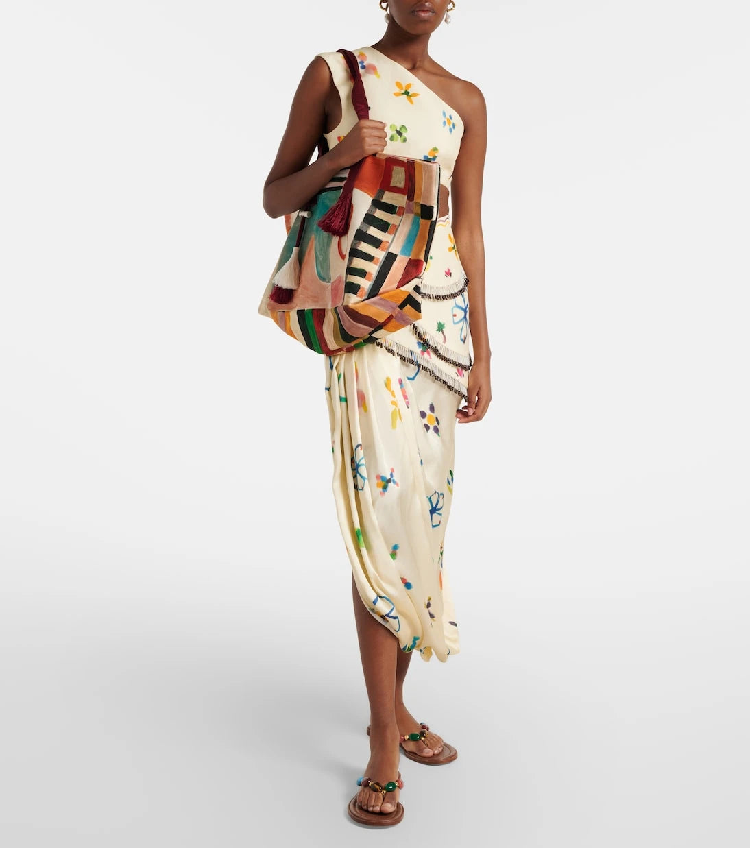 Alémais - x LRNCE Michelle Large printed canvas tote bag