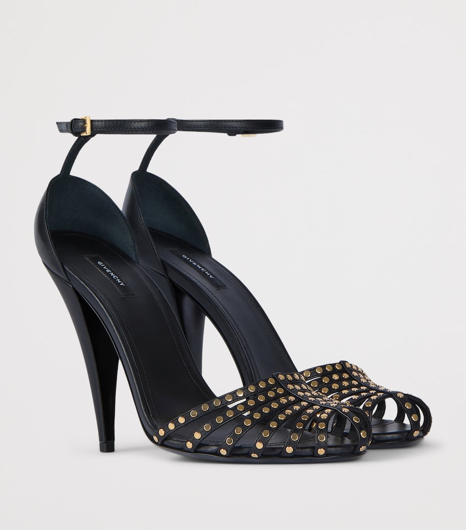 Givenchy Leather Studded Cage Sandals 95