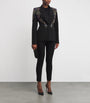 Zuhair Murad Black Cady Beaded Blazer