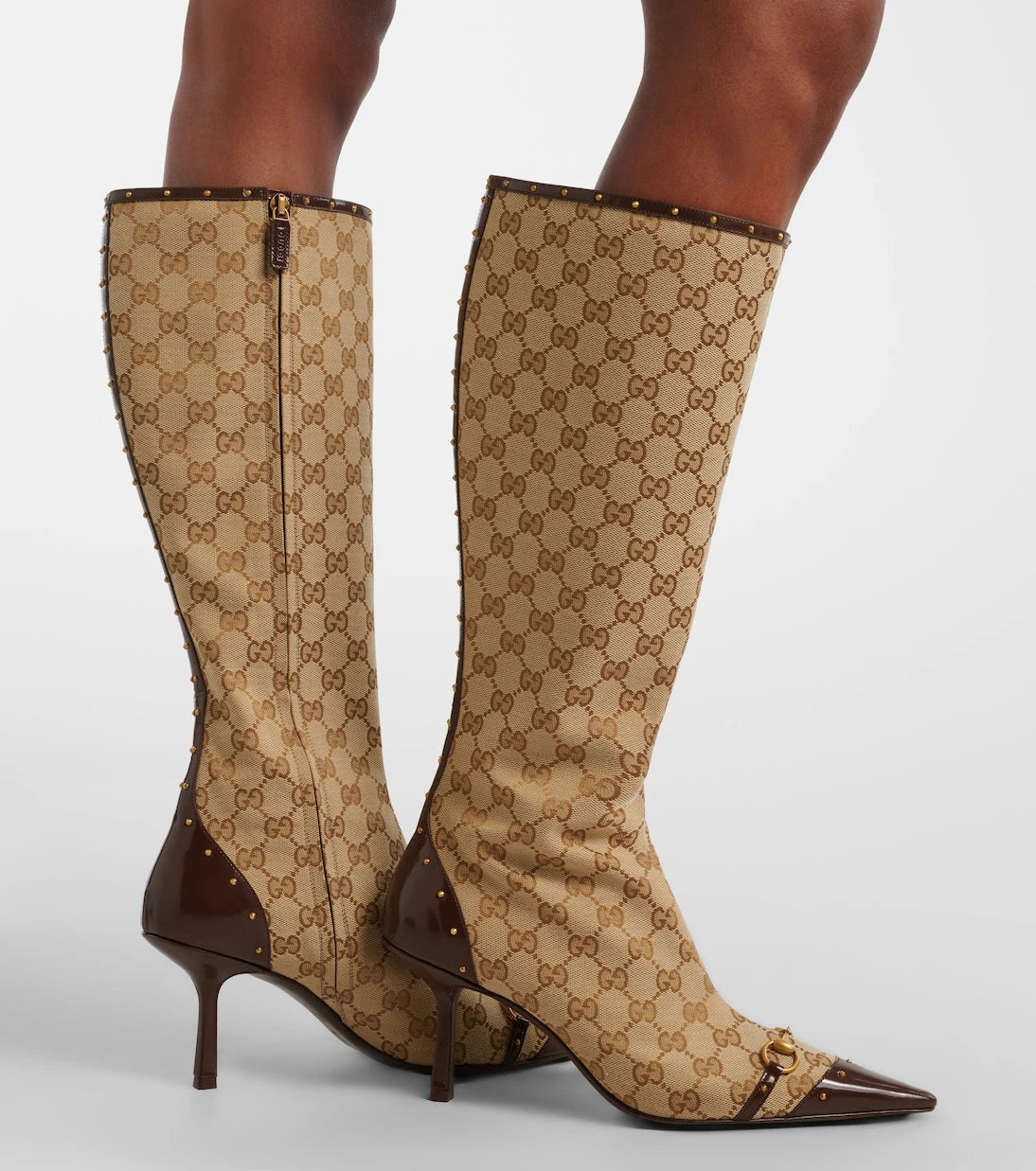 Gucci - Savoy GG canvas knee-high boots