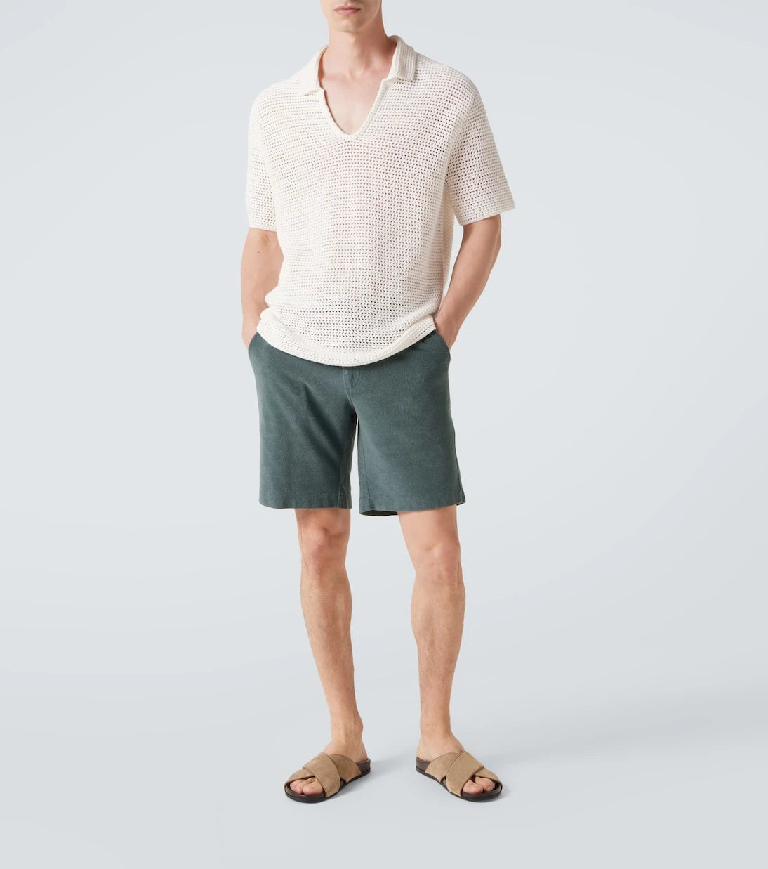Fedeli - Cotton terry shorts