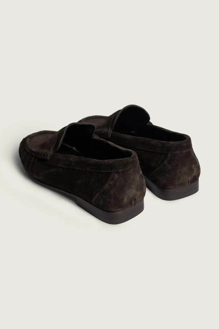 Posa kadın süet mokasen Penny Loafer