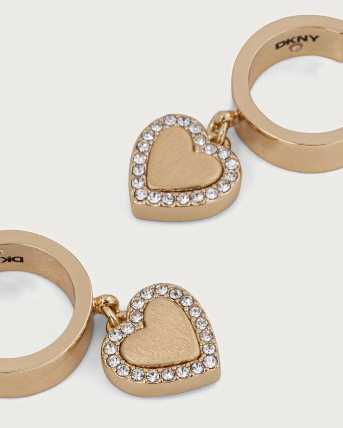 DKNY kadın metal zirkon küpeler