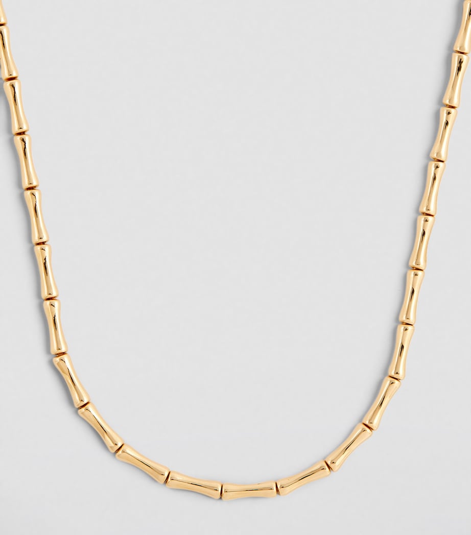 Yellow Gold Bamboo Necklace
