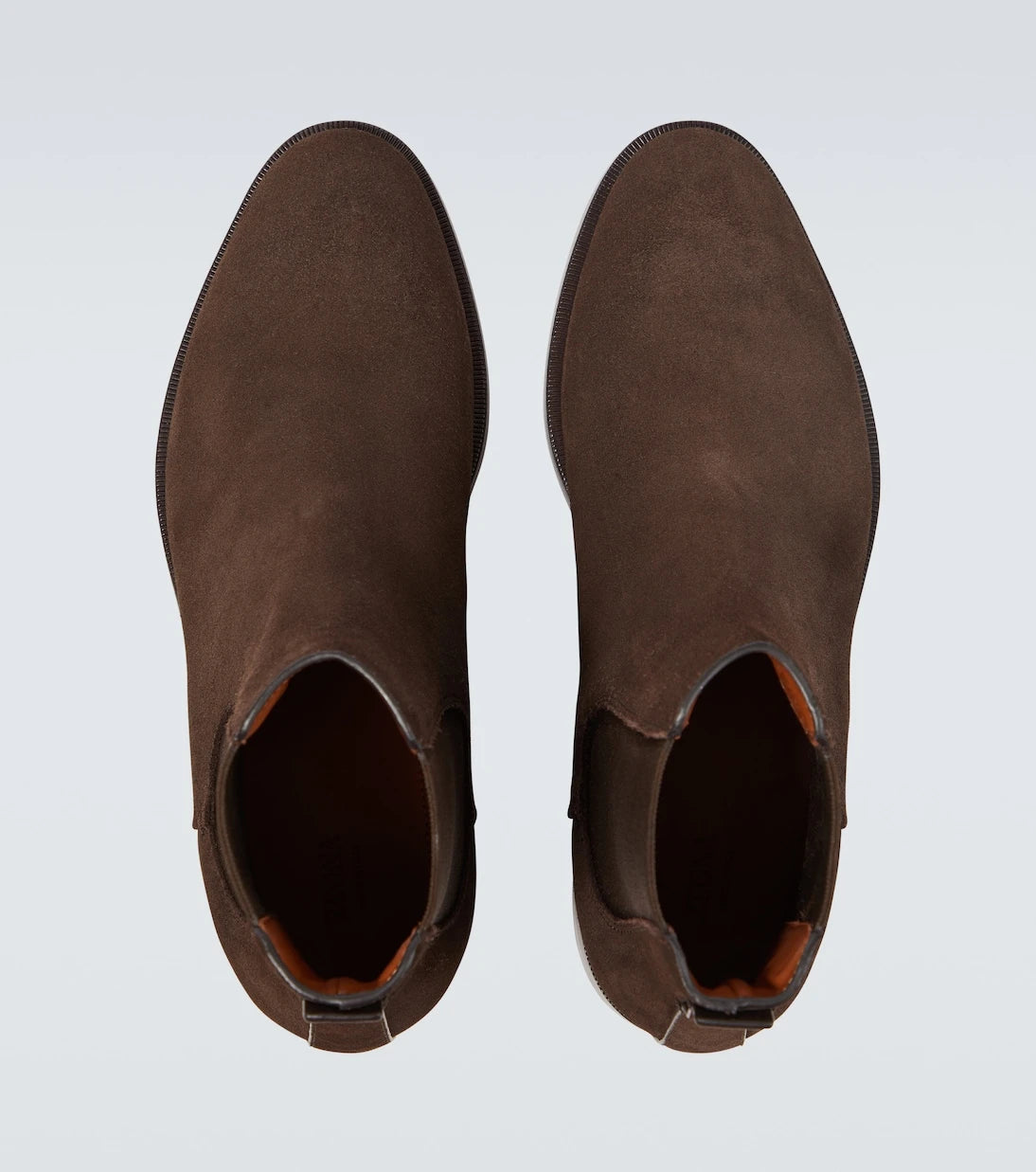 Zegna - حذاء تشيلسي من جلد السويد