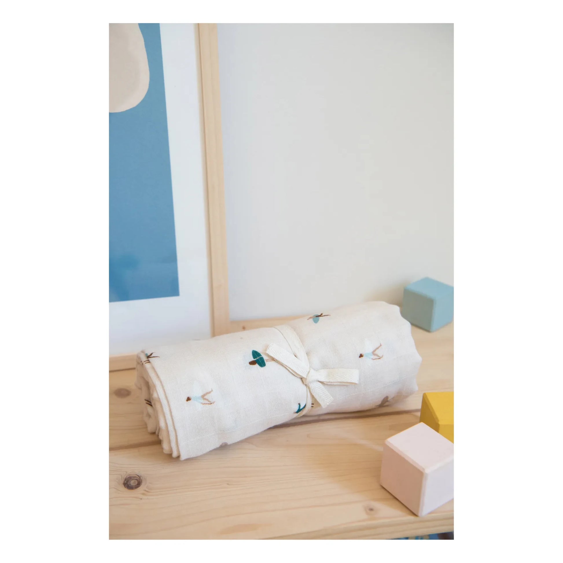 Milinane - Cotton Muslin Swaddling Cloth | White