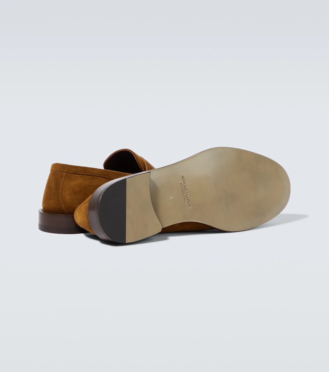 Manolo Blahnik - Perry suede penny loafers