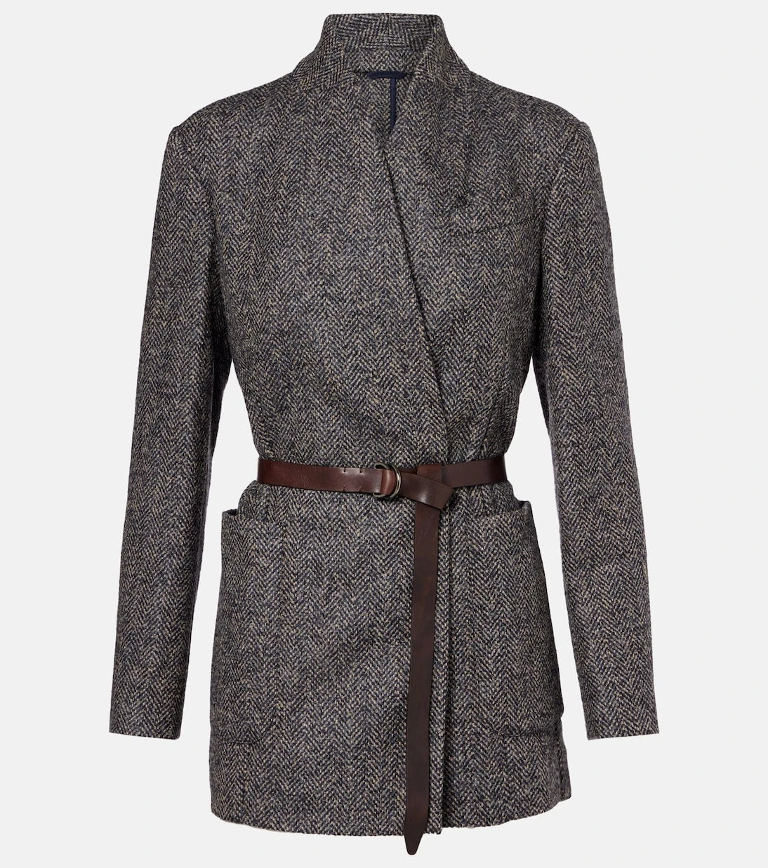 Brunello Cucinelli - Herringbone Monili wool-blend tweed blazer