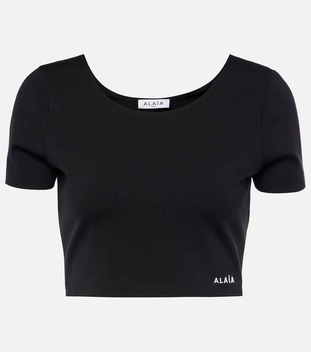 Alaïa - توب قصير بشعار العلامة