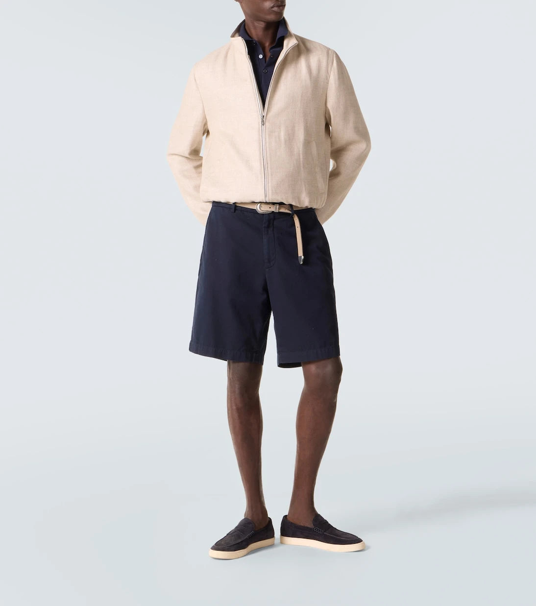 Brunello Cucinelli - Embroidered cotton piqué polo shirt