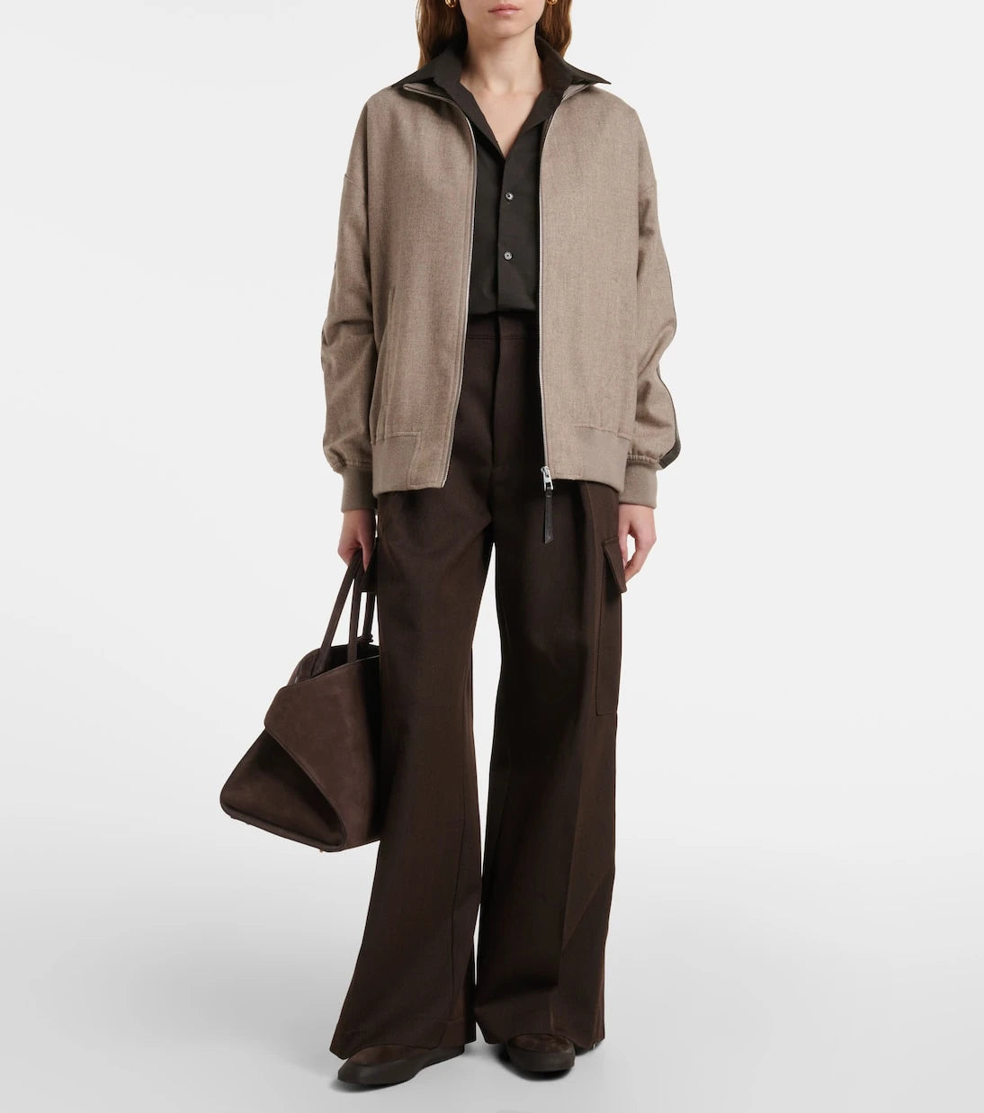 Le Monde Béryl - Apres Ski shearling-lined suede ballet flats