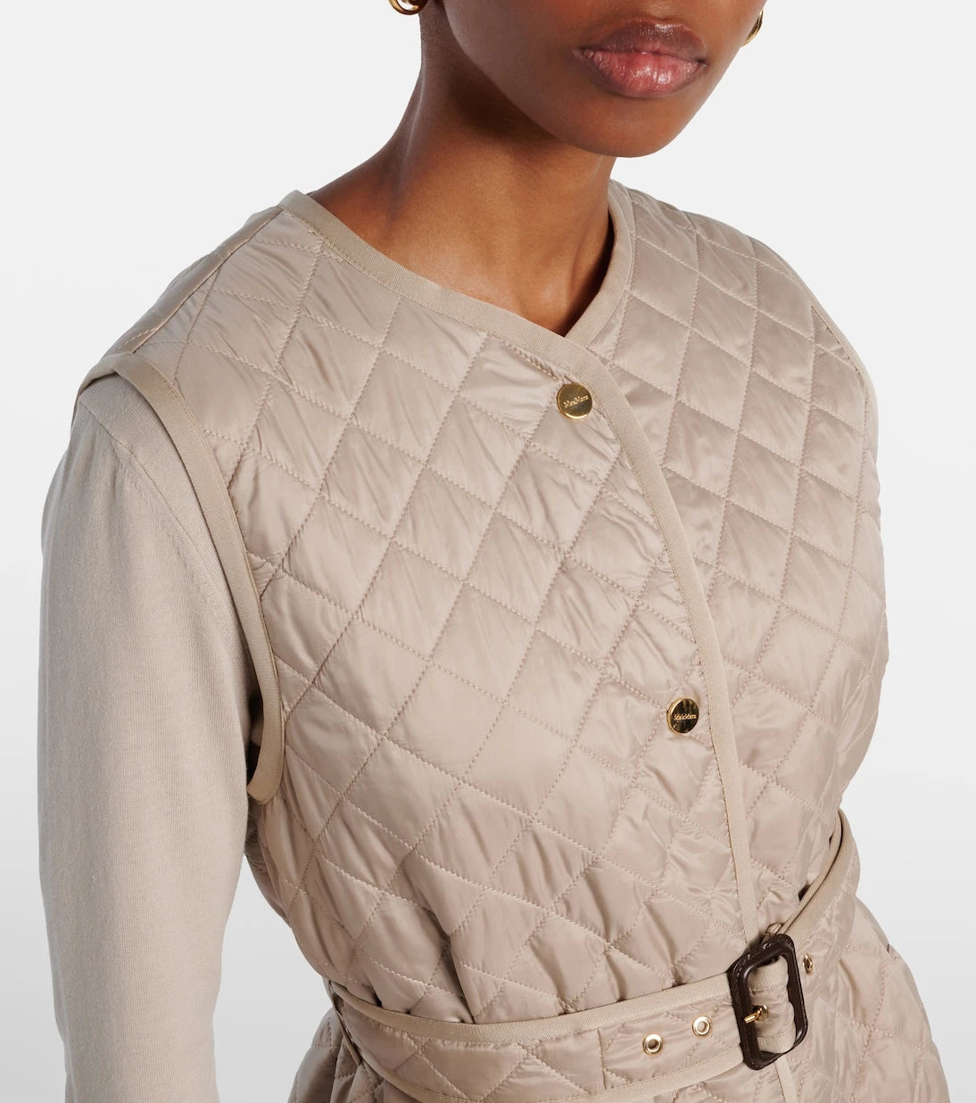 Max Mara - Lauren belted quilted coat