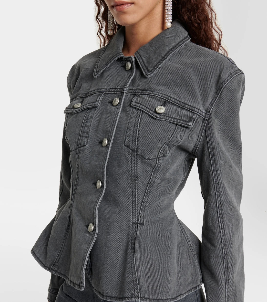 Magda Butrym - Peplum denim jacket