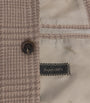 Brioni Brown Wool-Silk Check Blazer