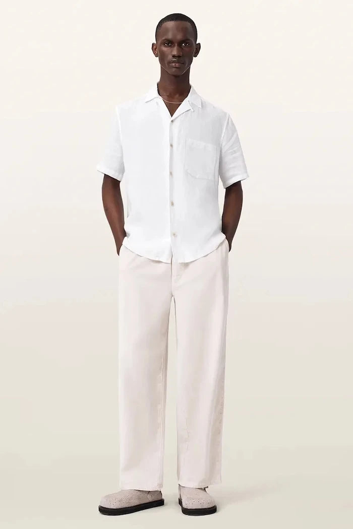AllSaints erkek keten gömlek TRI