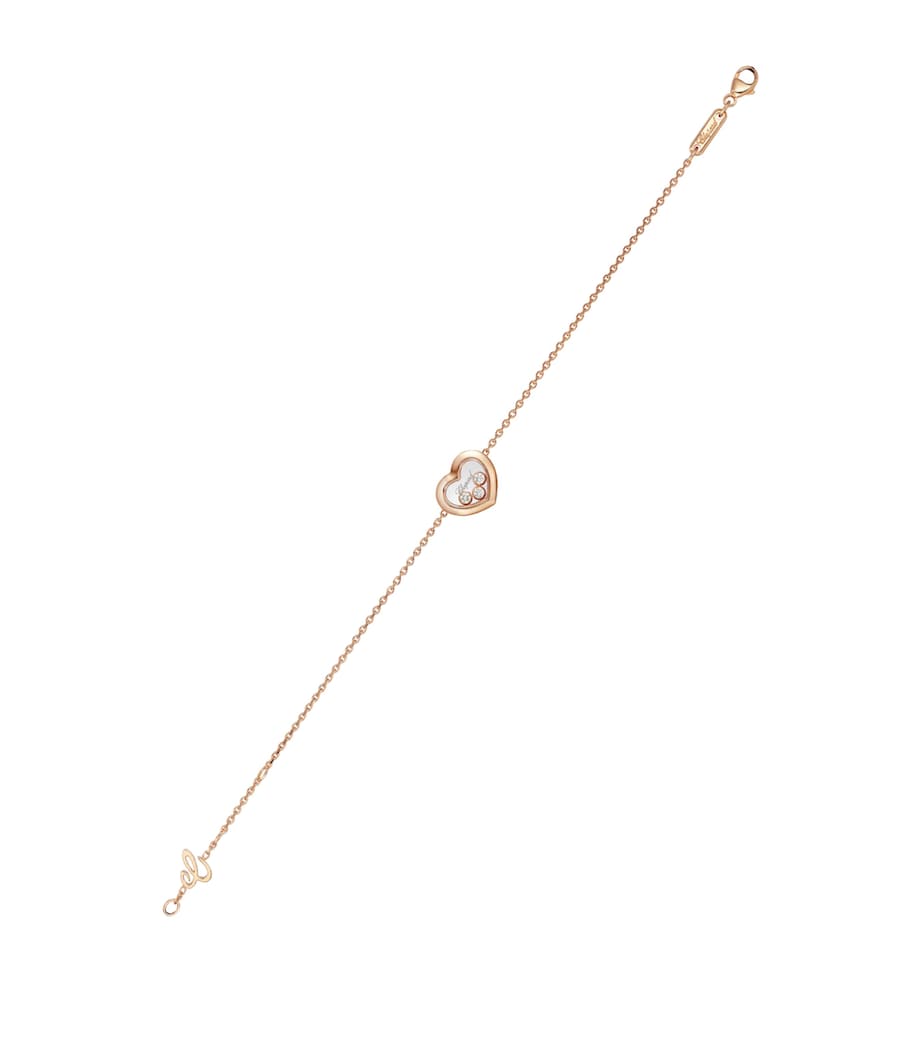 Rose Gold and Diamond Happy Diamonds Icons Bracelet