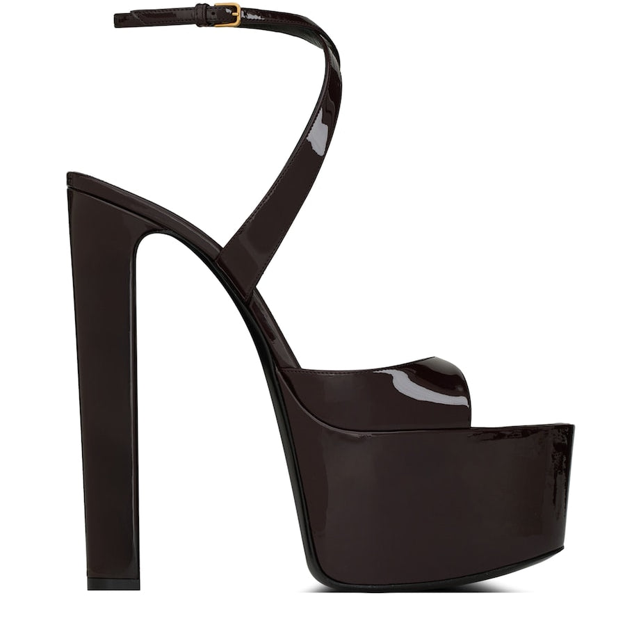 Patent Leather Rossy Platform Sandals 100