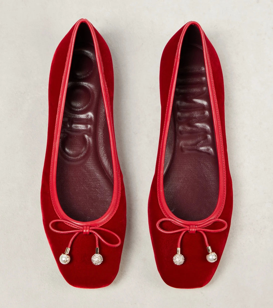 Jimmy Choo - Elme velvet ballet flats