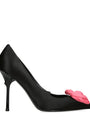 Satin Rose Pumps 100